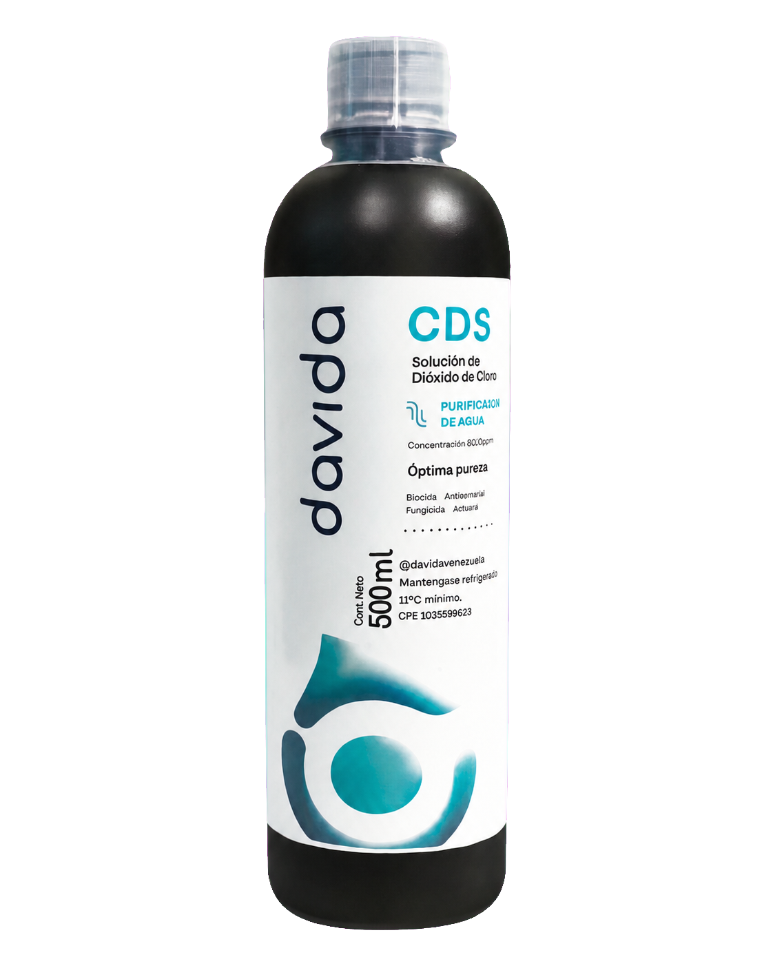 CDS Davida, presentación de 500 ml